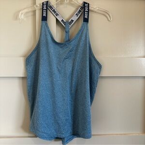 Nike Elastika Light Blue Medium Dri Fit Tank Women’s Racerback